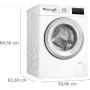Bosch WAN2813APL Series 4 -edestä täytettävä pesukone 8 kg 1400 kierr./min valkoinen