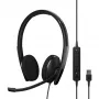 EPOS ADAPT 160 USB II -kuulokemikrofoni johdollinen panta toimisto/callcenter USB Type-A musta