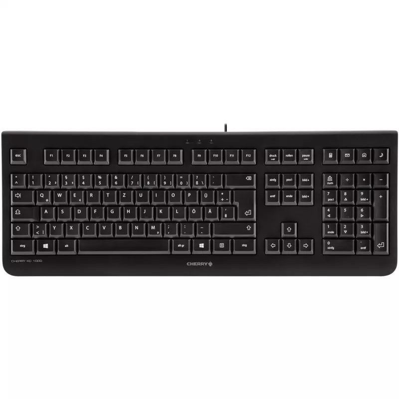 Cherry KC 1000 - näppäimistö - pohjoismainen - musta