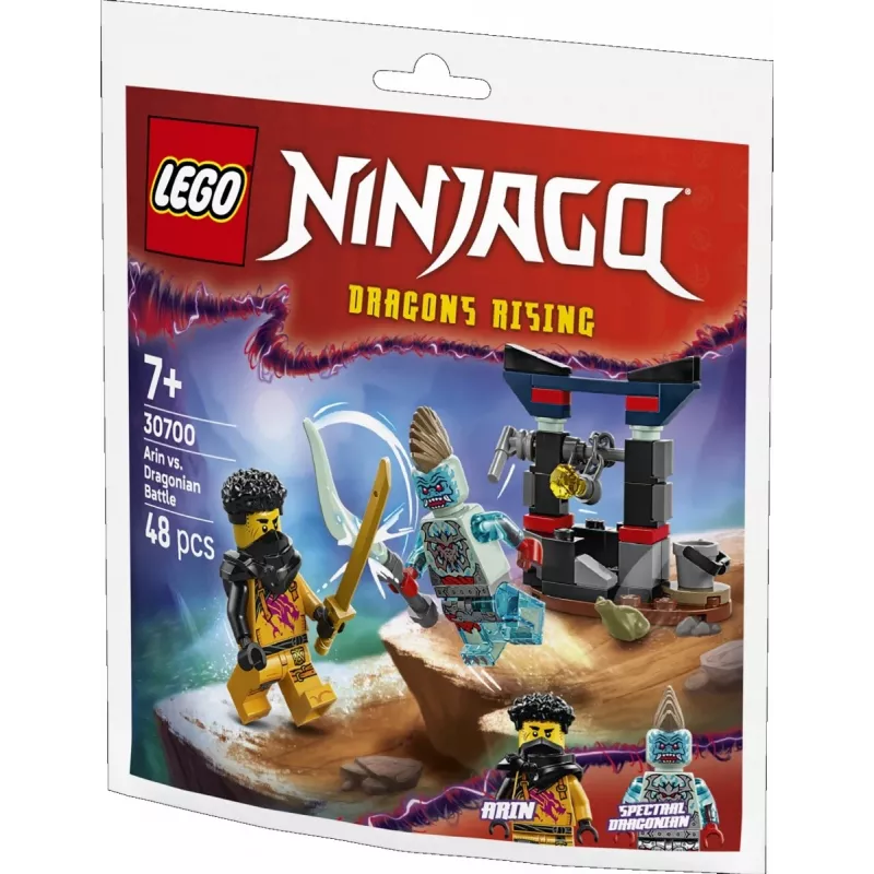 Rakennuslelu LEGO-sarja 30700 Arins Kampf mit dem Drachenmann Polybag (minisarja)
