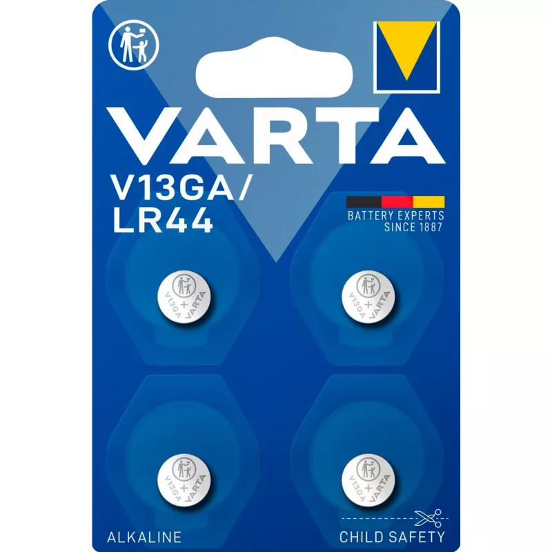 Kertakäyttöparisto Varta 04276 101 404 LR44 alkaline 11,6x5,4 mm