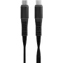 Menatwork NCABLE-LE-UC-UC-1.2M USB-kaapeli 1,2 m USB-C musta (NCABLE-LE-UC-UC-1.2M)