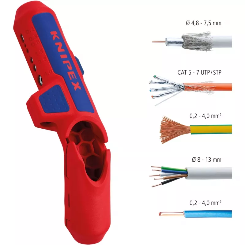 Kaapelinkuorija Knipex ErgoStrip 16 95 01 SB