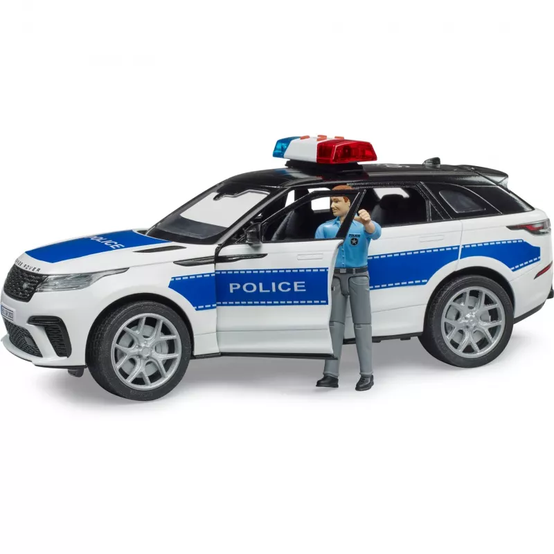Ajoneuvo Range Rover Velar poliisi ja hahmo