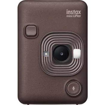 Pikakamera Fujifilm Instax mini LiPlay — 1/5 tuuman 2560×1920 CMOS, tulostaa 86×54 mm, 2,7 tuuman TFT, pronssi