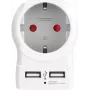 Skross 1500282 välipistorasia USB:lla valkoinen (1500282)