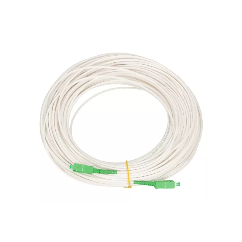 Kuituvalokaapeli Extralink EX.16309 20 m, FTTH G.657.A2, SC–SC, vihreä/valkoinen