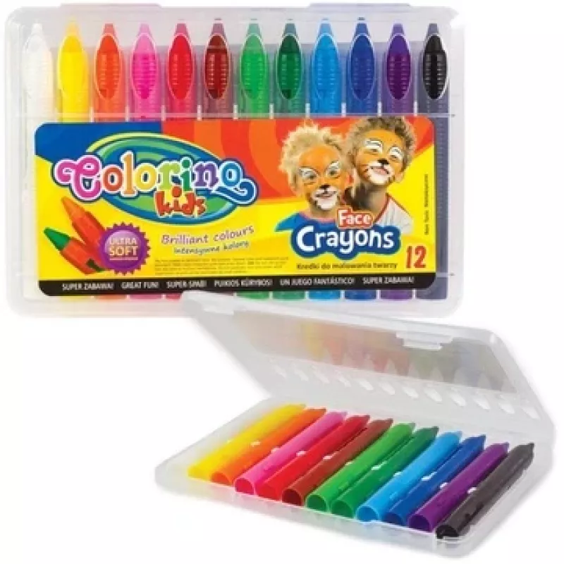 Colorino Kids kasvomaalikynät 12 väriä