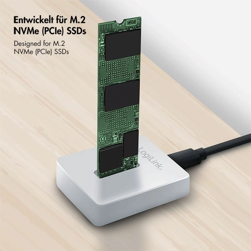 Telakointiasema 1 portti USB 3.2, M.2 NVMe
