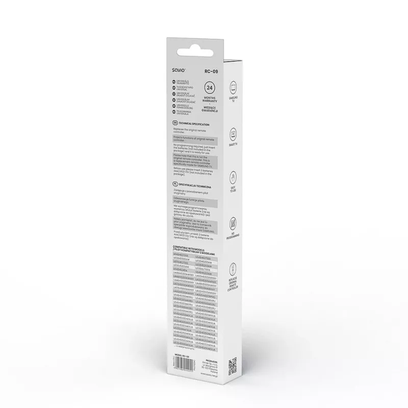 Savio RC-09 infrapunakaukosäädin Smart-TV:lle