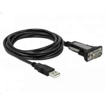 DELOCK sovitin USB 2.0 Type-A - 1 x sarjaportti RS-232 DB9, 3 m
