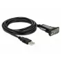 DELOCK sovitin USB 2.0 Type-A - 1 x sarjaportti RS-232 DB9, 3 m