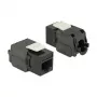 Delock 86267 Keystone-moduuli RJ45 - LSA Cat.6A UTP, musta