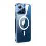 Suojakotelo magneettinen Torras GUARDIAN iPhone 15 Pro:lle Clear Diamond-viimeistely