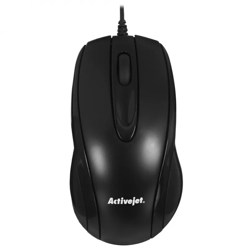 Activejet AMY-083 hiiri johdollinen USB (optinen; 1000 DPI; musta)