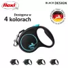 Flexi Automatic -hihna musta Design S 5 m, sininen