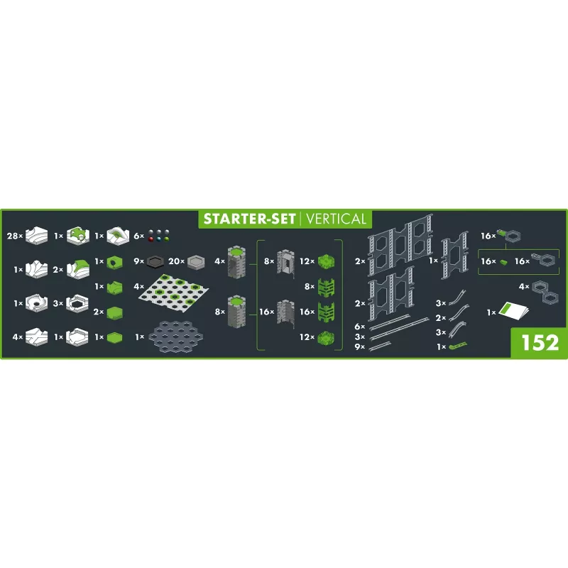 Lelukuularata Ravensburger GraviTrax PRO Starter-Set Vertical 8-vuotiaasta