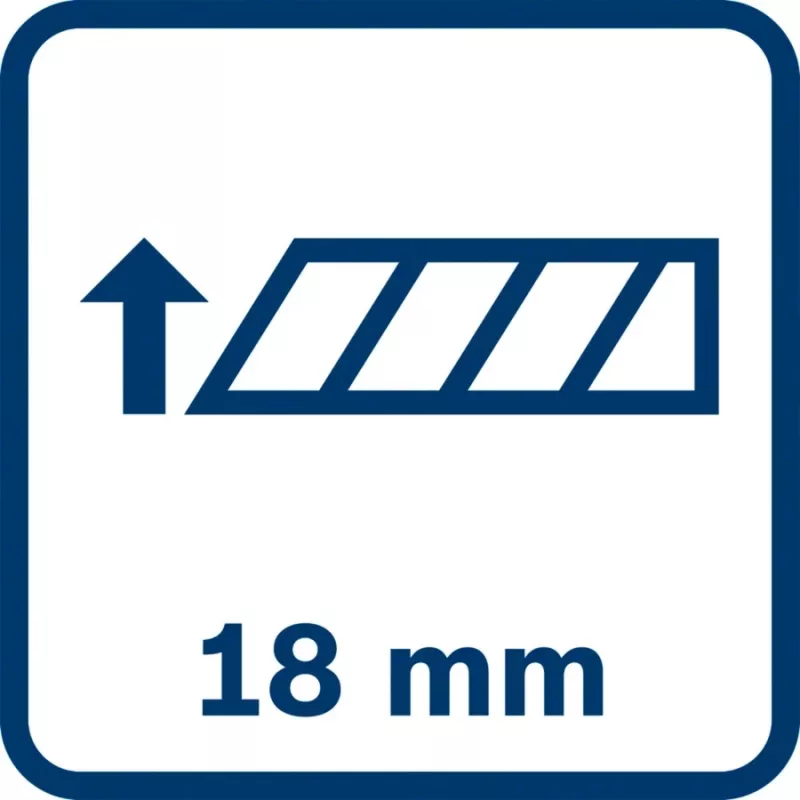 Bosch Professional 1600A01TH6 katkaisuteräveitsi, 18 mm, sininen