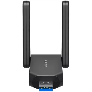 Wi-Fi USB -sovitin MERCUSYS MA72XH AX1800 high gain -antenneilla, USB-A Plug and Play