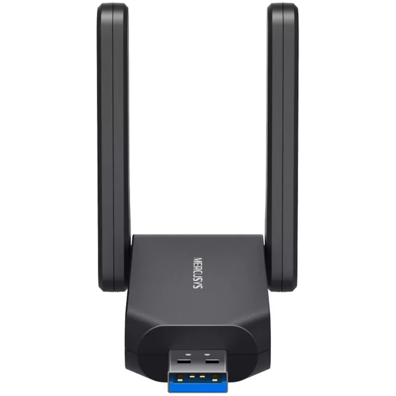 Wi-Fi USB -sovitin MERCUSYS MA72XH AX1800 high gain -antenneilla, USB-A Plug and Play