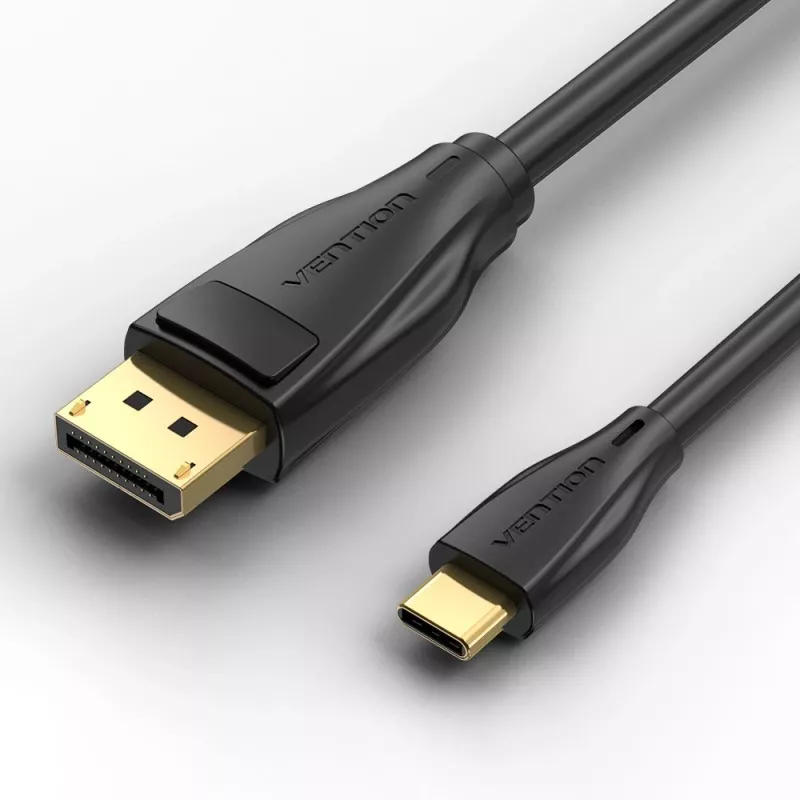 Vention USB-C–DisplayPort 8K -kaapeli 2 m, USB Type-C – DP, musta