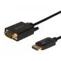 SAVIO DisplayPort–VGA (D-Sub) -kaapeli 1,8 m, musta