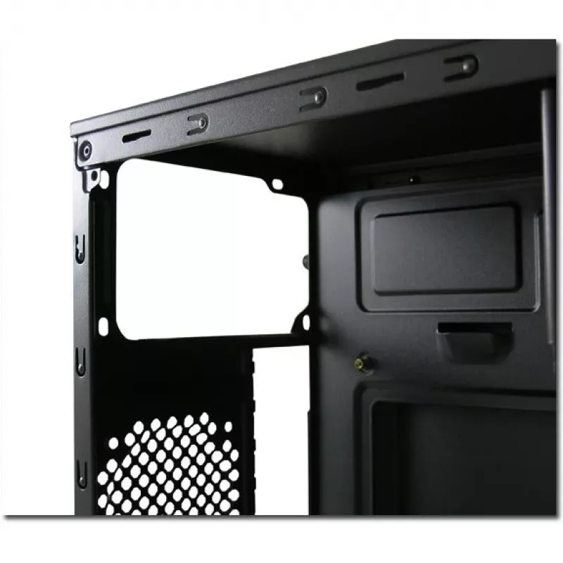 LC Power 2015MB - tornikotelo - micro ATX - ilman virtalähdettä - musta - USB/audio (LC-2015MB-ON)