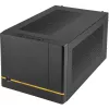 SilverStone SUGO SG14B - tornikotelo - Mini-DTX - ilman virtalähdettä (ATX / PS/2) - musta - USB/ääni (SST-SG14B)