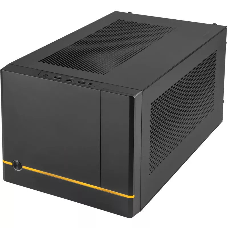 SilverStone SUGO SG14B - tornikotelo - Mini-DTX - ilman virtalähdettä (ATX / PS/2) - musta - USB/ääni (SST-SG14B)