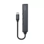 USB 3.0 4-porttinen USB-keskitin SAVIO AK-71 USB-C isännällä, 5000 Mbit/s, 2 vuoden takuu