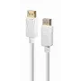 DisplayPort-kaapeli Gembird CC-DP2-6-W – DisplayPort - DisplayPort, 1,8 m, valkoinen