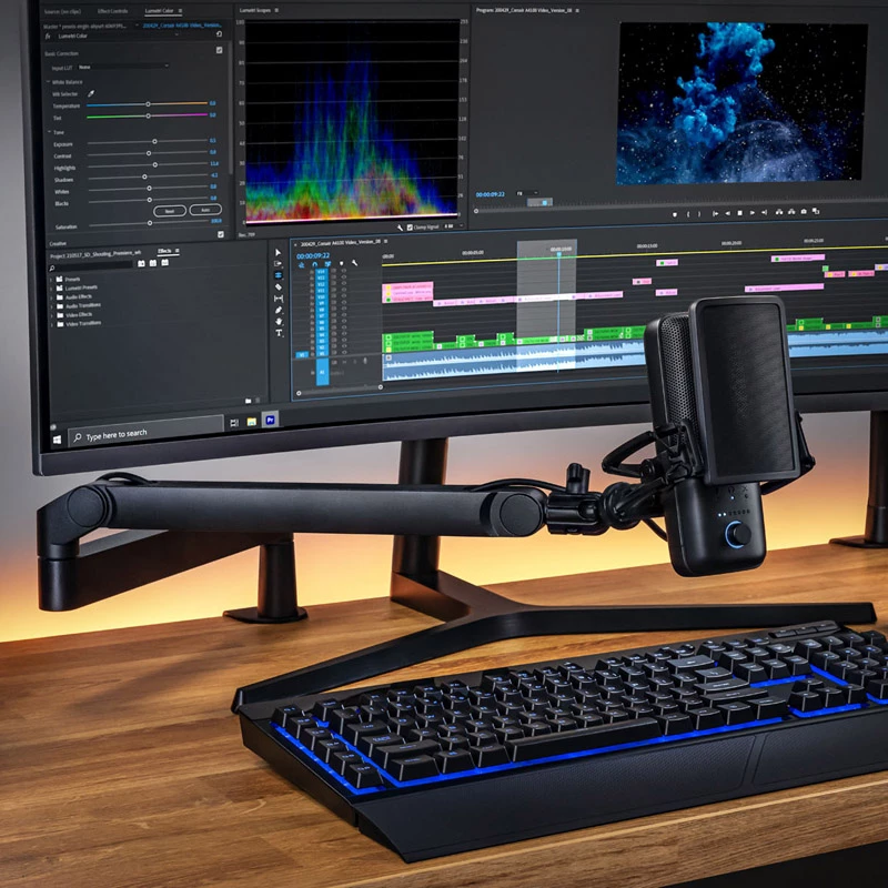 Broadcast-mikrofoniteline Elgato Wave Mic Arm LP pöytäkiinnitys musta 1,69 kg