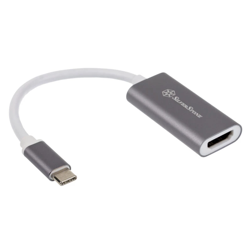 Sovitin SILVERSTONE USB 3.1 Type-C - HDMI 2.0b SST-EP07C-E, videolähtösovitin