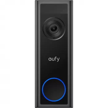 Video-ovikello Eufy C31 2K microSD-tuella, 2560×1440, 6500 mAh, johdollinen & johdoton, musta