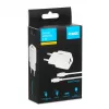 USB-laturi IBOX ILUC42W 42W (max. 33W), 1×USB-C PD3.0, 1×USB-A QC3.0, 100–240V, valkoinen