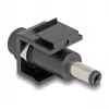 DeLOCK Keystone-moduuli DC 5,5 x 2,1 mm liitin DC 5,5 x 2,5 mm pistoke musta