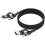 Ansmann magneettinen kaapeli USB-A tai USB-C Lightning - kaapeli - digitaali/data