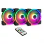 INTER-TECH Argus RGB-tuuletinsarja RS-14 140mm ARGB 3 kpl:n pakkaus musta