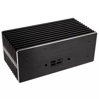 Akasa Turing ABX UCFF tuuletinon kotelo AMD Mini-PC:lle (Gigabyte BRIX 4000U), alumiini, musta