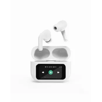 Kuulokkeet BLUETOOTH/WHITE TWS-LCD-ANC-01-W Gembird