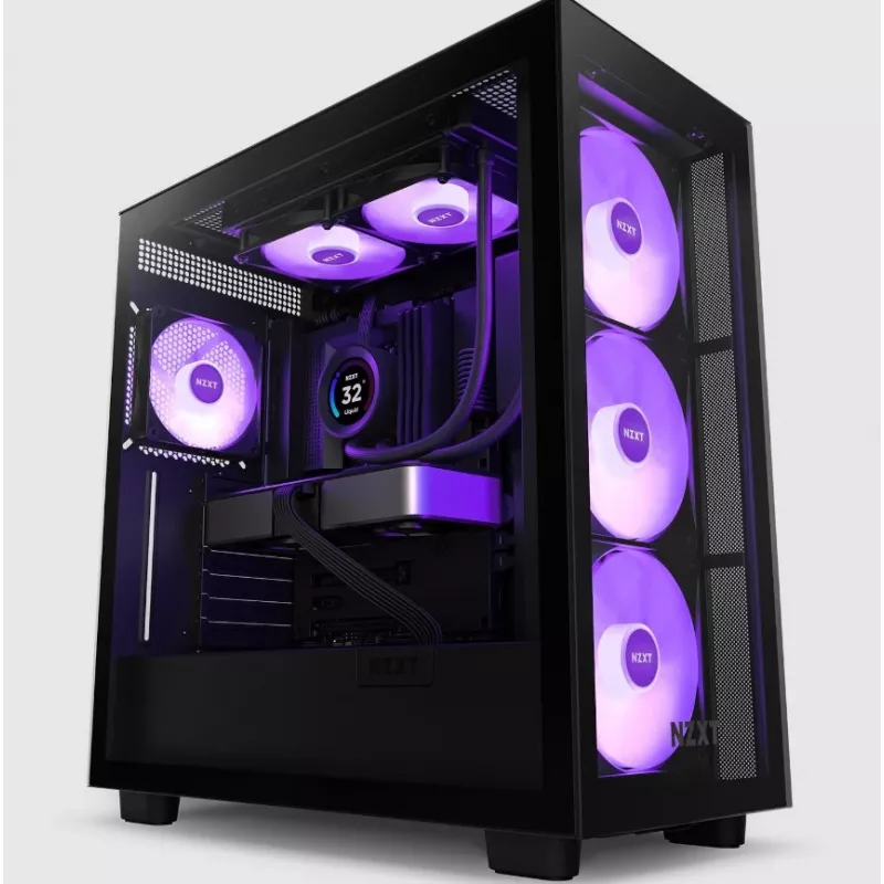 All-in-One-nestekühler NZXT Kraken Elite 240 RGB 12 cm musta