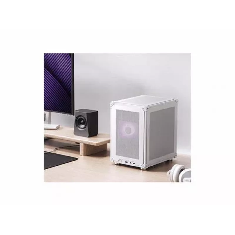 Tietokonekotelo Jonsbo C6 ITX -kotelo valkoinen