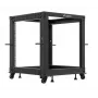Rack-kotelo LANBERG Open Rack OR01-6112-B 12U 600x600 säädettävä musta