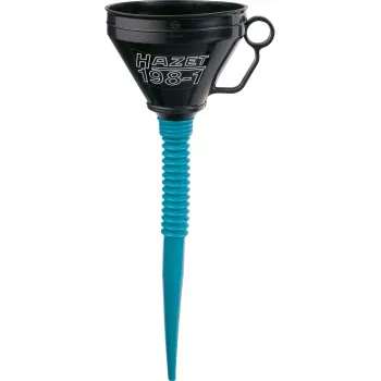 HAZET 198-1 - musta - sininen - polypropeeni (PP) - ruostumaton teräs - moottoriöljy - polttoaine - 16,5 cm - 480 mm - 146 g