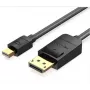 DisplayPort–HDMI-kaapelisovitin Vention HAGBG 1,5 m, DisplayPort HDMI:hin, musta