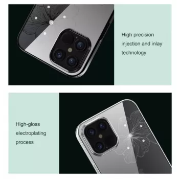 Suojakotelo Devia Crystal Flora iPhone 12 mini — musta