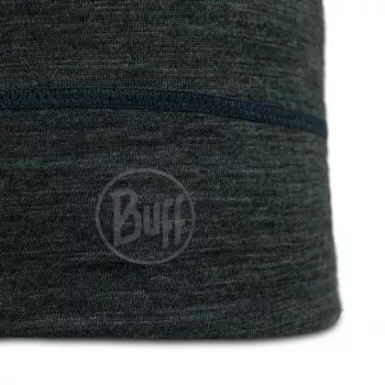 Pipo Buff Merino Lightweight Multistripes Forest — Buff kevyt merinovillapipo, unisex, tummanvihreä, 125 g/m²