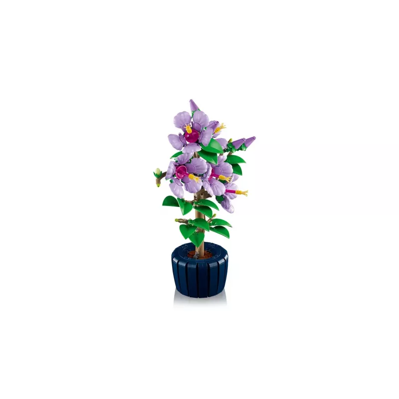 LEGO Botanical rakennussarja Hibiscus Flower 10372 – 660 osaa, näyttelymalli, 250×360×130 mm