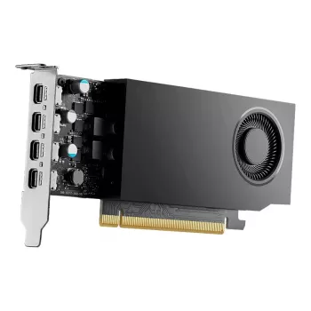 Näytönohjain PNY NVIDIA RTX A400, 4 GB GDDR6, 64-bittinen, PCIe 4.0 x8, 4x DisplayPort 1.4a, aktiivinen jäähdytys