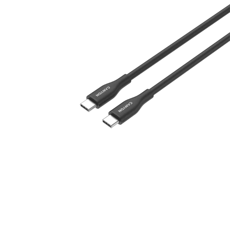 CANYON kaapeli CC60SC10 C-C 60W 1m silikoni musta